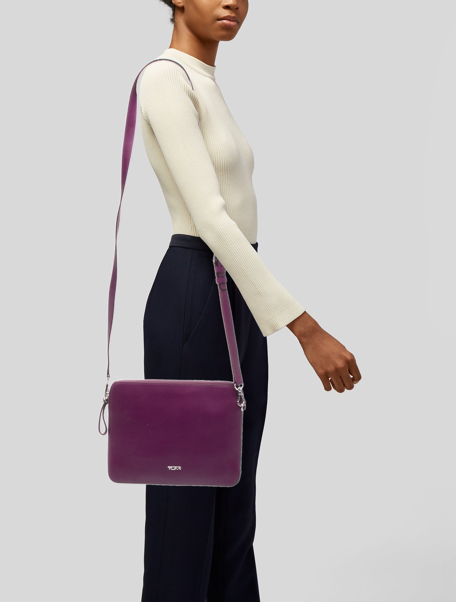 Tumi Leather Shoulder Bag
